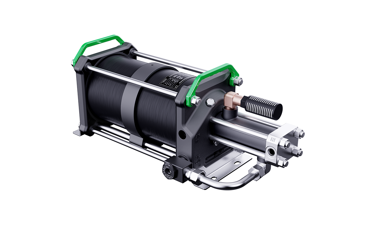 雙驅(qū)單作用氣動氣體增壓器
